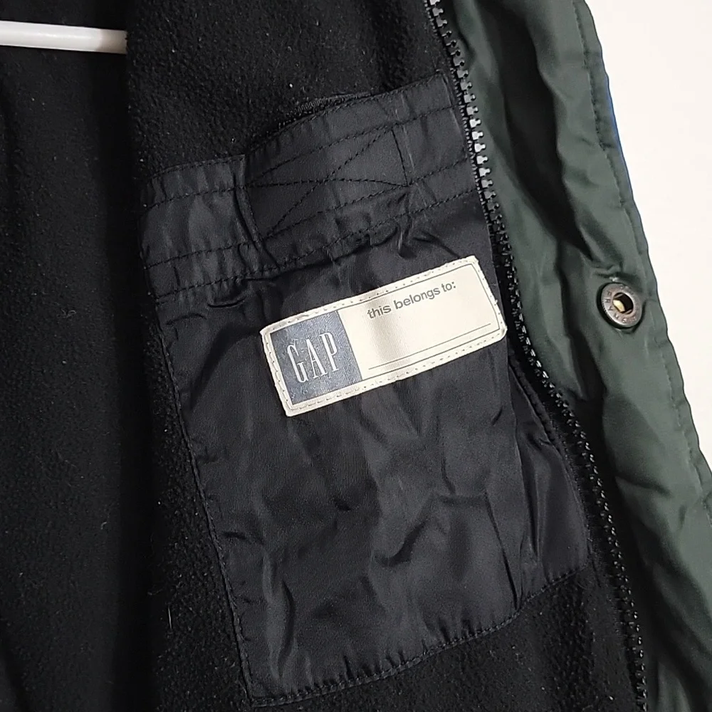 GAP Vintage 90s Kids Feather Filled Blue Puffy Jacket Size XS